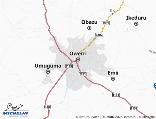 Mappa MICHELIN Owerri - ViaMichelin