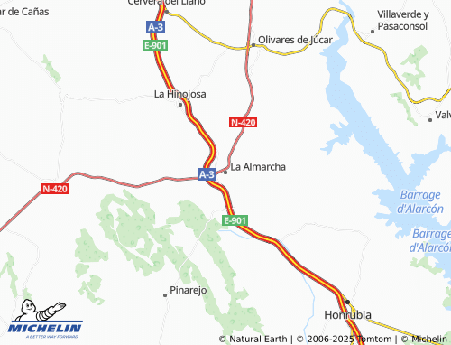 MICHELIN La Almarcha map - ViaMichelin