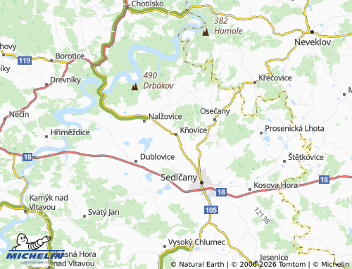 Mappa MICHELIN Kňovice - ViaMichelin
