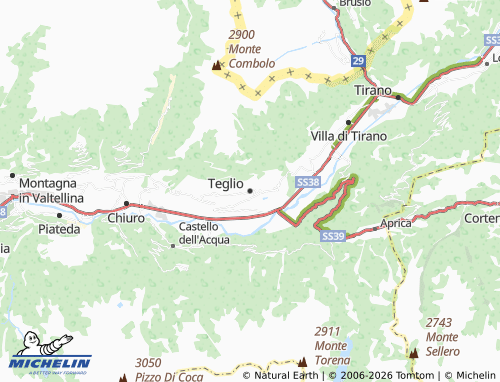 MICHELIN-Landkarte Teglio - ViaMichelin