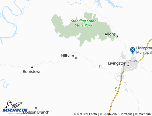 Mappa MICHELIN Hilham - ViaMichelin