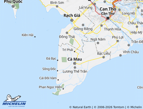 Kaart MICHELIN Thới Bình - ViaMichelin