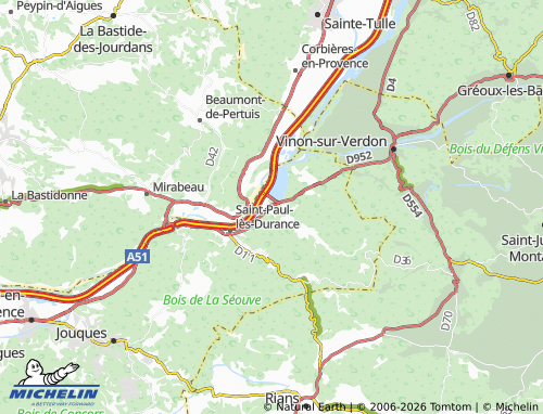 Carte MICHELIN Cadarache - ViaMichelin