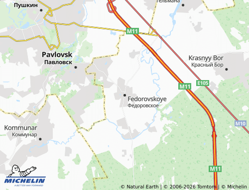 MICHELIN Fedorovskoye map - ViaMichelin