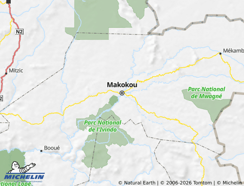 Mapa MICHELIN Ogooué-Ivindo - ViaMichelin