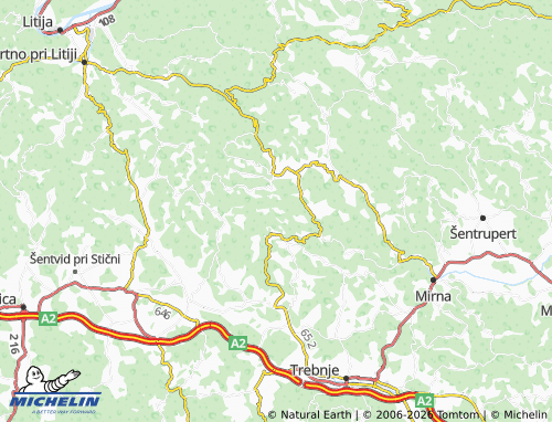Mappa MICHELIN Čateška Gora - ViaMichelin