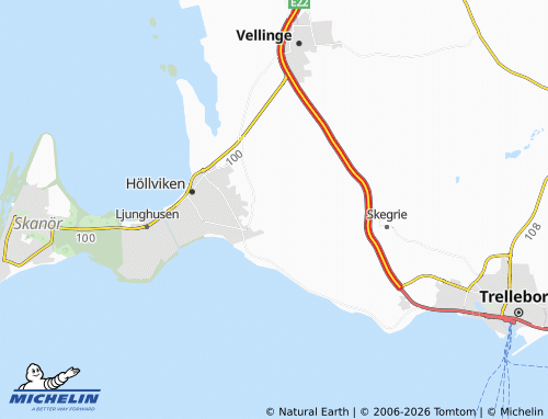 Mapa MICHELIN Rängs Sand - ViaMichelin