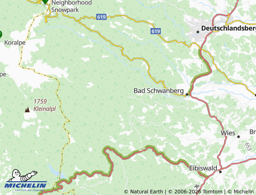 MICHELIN Oberfresen map - ViaMichelin