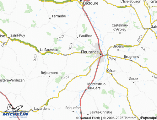 MICHELIN Aux Capots map - ViaMichelin