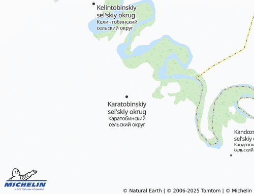 MICHELIN Karatobinskiy sel'skiy okrug map - ViaMichelin