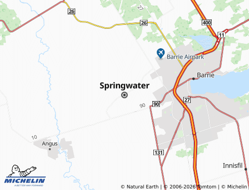 Mappa MICHELIN Springwater - ViaMichelin