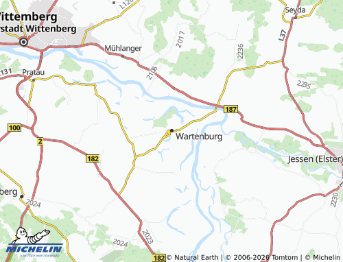 MICHELIN Wartenburg map - ViaMichelin