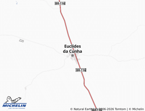 MICHELIN-Landkarte Euclides da Cunha - ViaMichelin