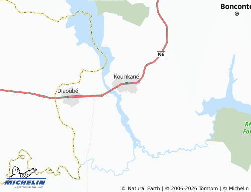 Mappa MICHELIN Koulinndiara - ViaMichelin