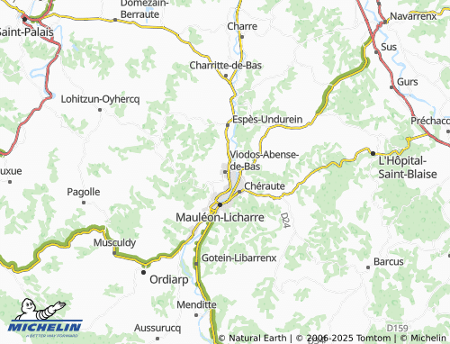MICHELIN Viodos-Abense-de-Bas map - ViaMichelin