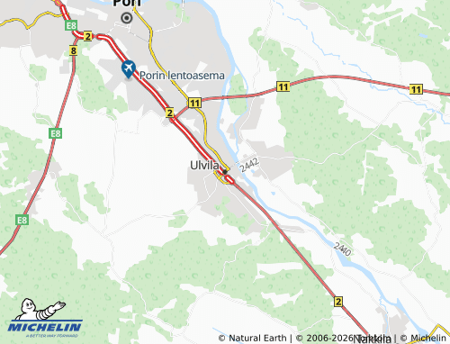 MICHELIN Ulvila map - ViaMichelin
