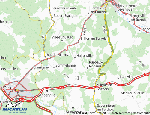 MICHELIN Haironville map - ViaMichelin