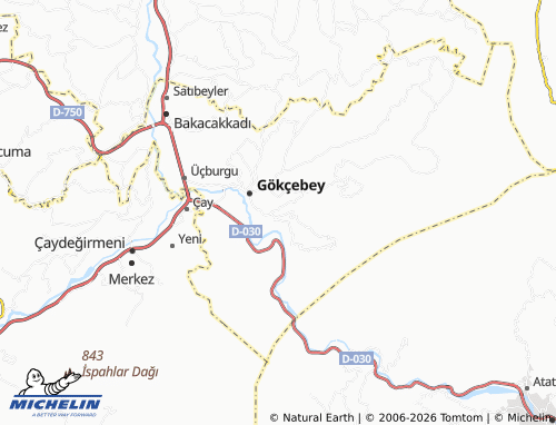 MICHELIN Gaziler map - ViaMichelin
