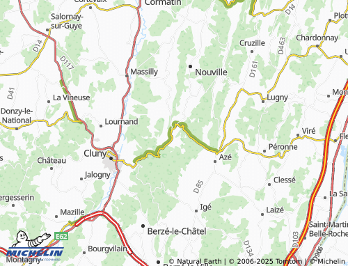 MICHELIN Donzy-le-Pertuis map - ViaMichelin