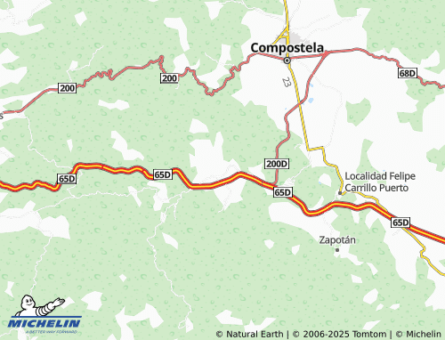 MICHELIN La Cruz map - ViaMichelin