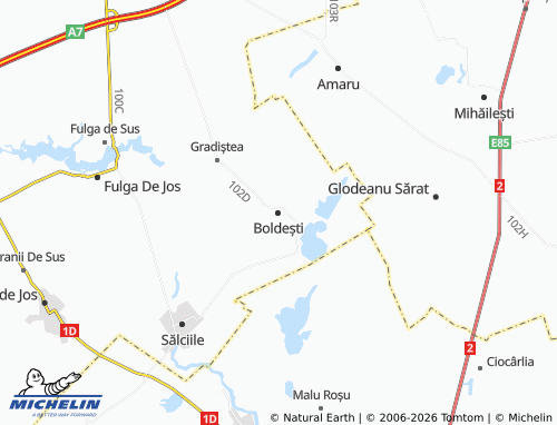 MICHELIN Boldești-Grădiștea map - ViaMichelin