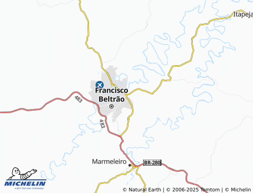 MICHELIN Miniguaçu map - ViaMichelin