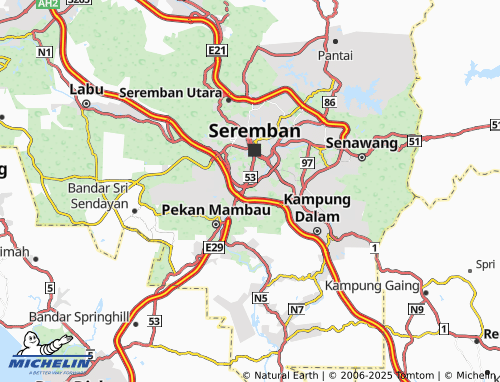 MICHELIN Taman Kasturi map - ViaMichelin