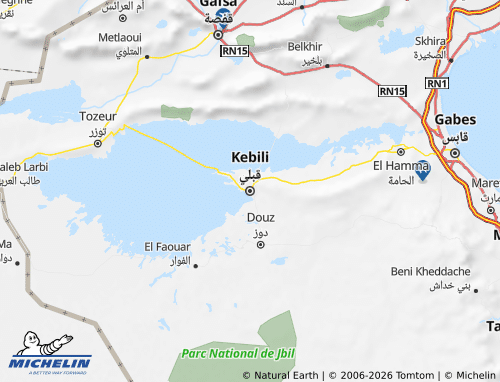 MICHELIN Qibli map - ViaMichelin