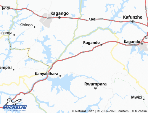 Mappa MICHELIN Nyabishekye - ViaMichelin