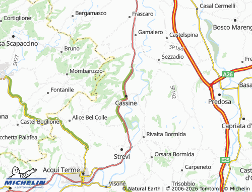 Mappa MICHELIN Cassine - ViaMichelin