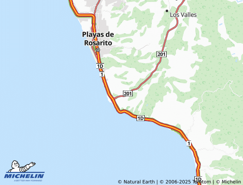 MICHELIN Cumbres de Popotla map - ViaMichelin