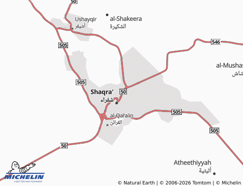 Carte MICHELIN al-Naseem - ViaMichelin