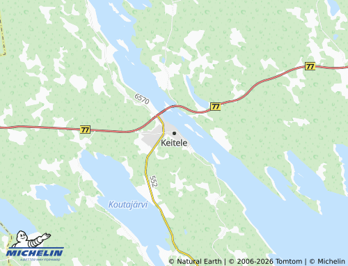 MICHELIN Keitele map - ViaMichelin