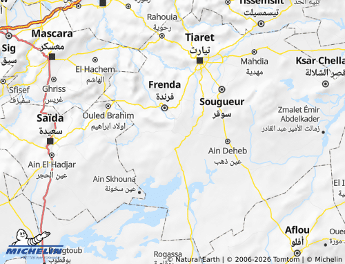 Mappa MICHELIN Ayn Karmas - ViaMichelin