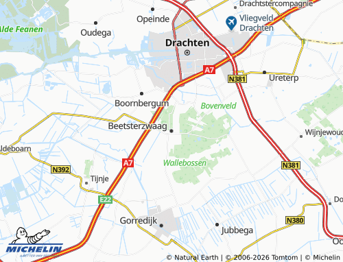 MICHELIN Beetsterzwaag map - ViaMichelin