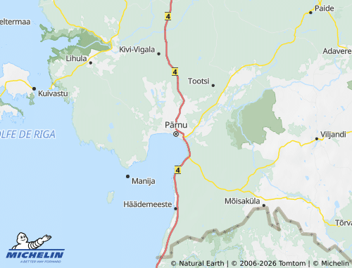 MICHELIN Pärnu maakond map - ViaMichelin