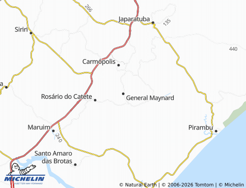 Mappa MICHELIN General Maynard - ViaMichelin