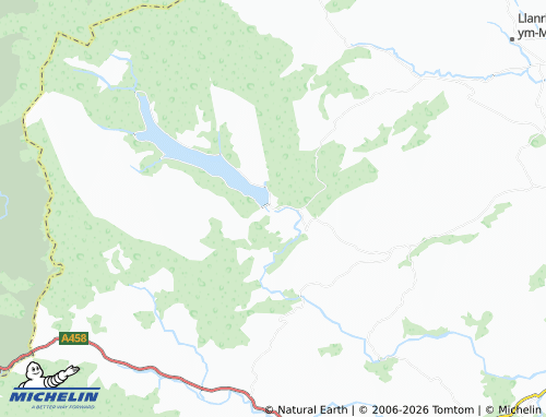 Mappa MICHELIN Llanwddyn - ViaMichelin