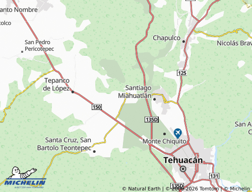 MICHELIN Magdalena Cuayucatepec map - ViaMichelin