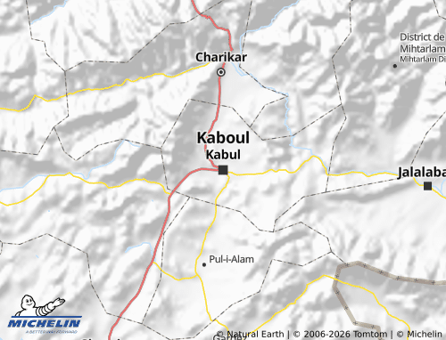 MICHELIN Kabul map - ViaMichelin