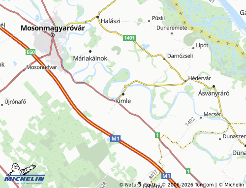 MICHELIN Kimle map - ViaMichelin