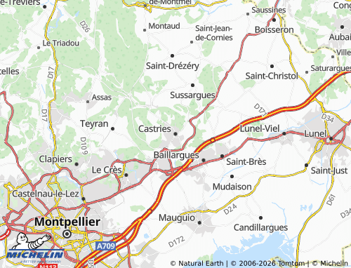Mappa MICHELIN Castries - ViaMichelin