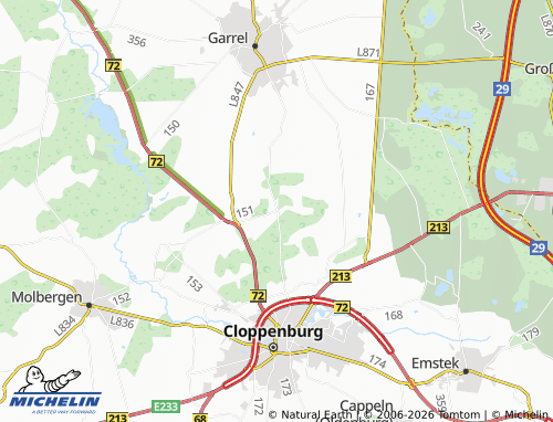 MICHELIN Staatsforsten map - ViaMichelin