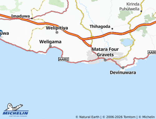 MICHELIN Thudella map - ViaMichelin