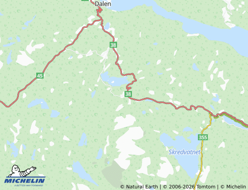 MICHELIN-Landkarte Sveigdalen - ViaMichelin