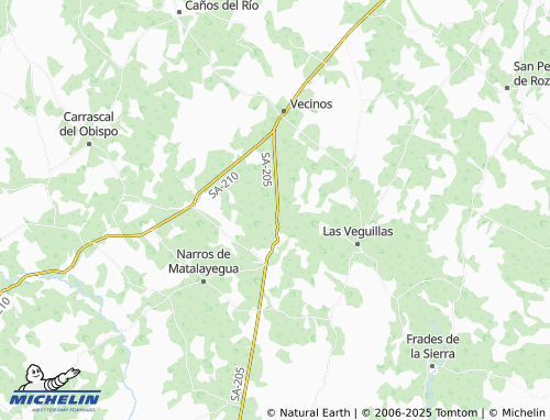 MICHELIN Cortos de la Sierra map - ViaMichelin