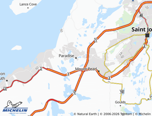 Mapa MICHELIN Paradise - ViaMichelin