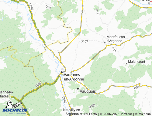 MICHELIN Véry map - ViaMichelin