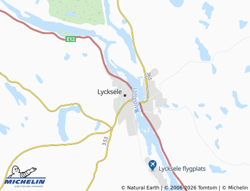 Carte MICHELIN Lycksele - ViaMichelin