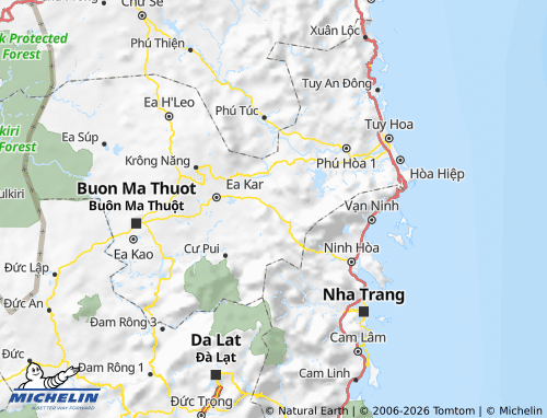 MICHELIN M'Đrắk map - ViaMichelin